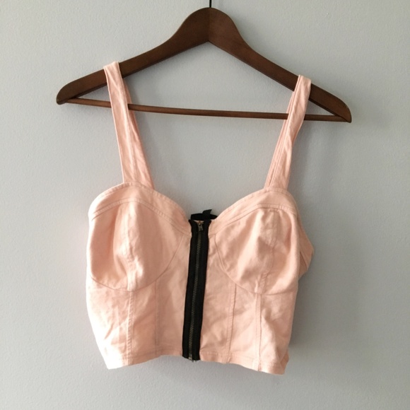 Topshop Tops - [ t o p s h o p ]  Crop Top Bustier